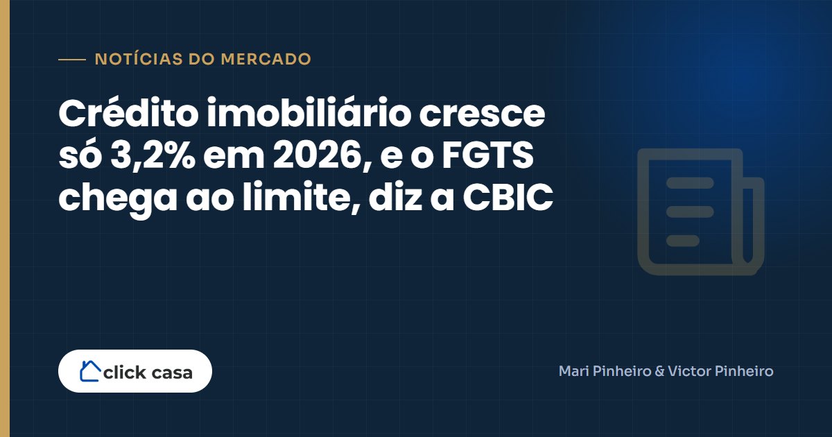 Gráfico de crescimento do crédito imobiliário sobre uma mesa com contrato de financiamento