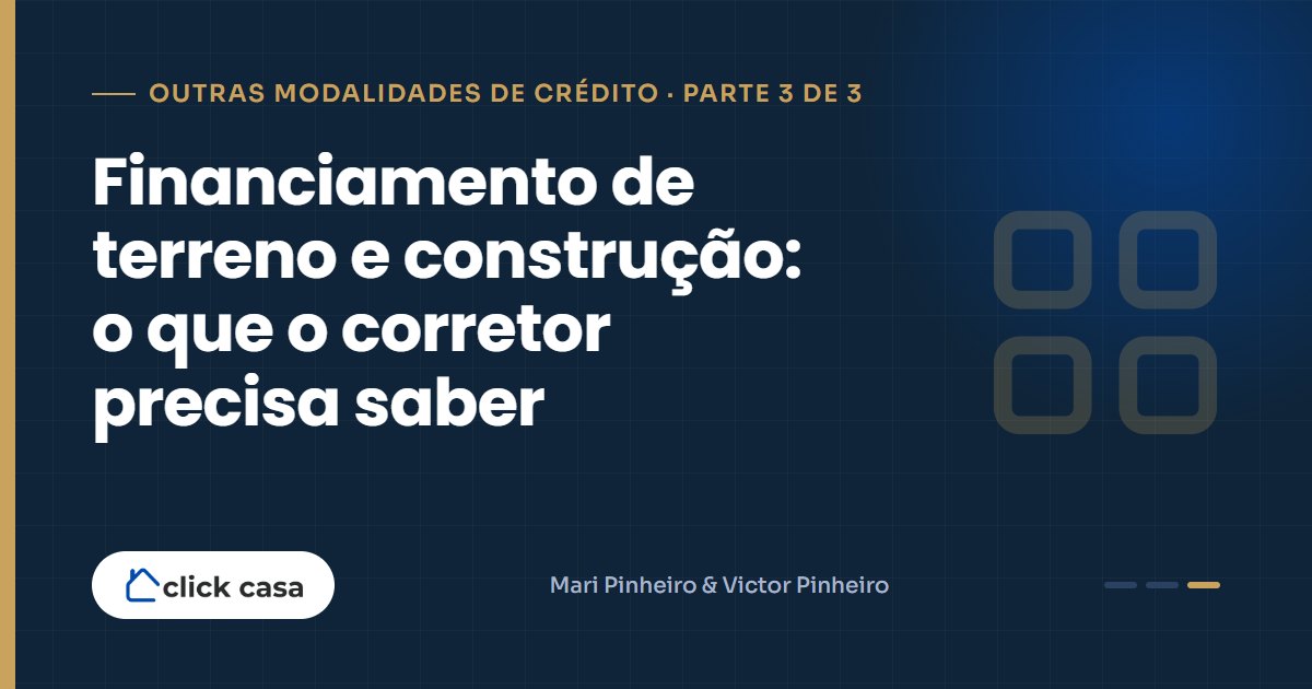 Terreno com obra em andamento financiada por etapas